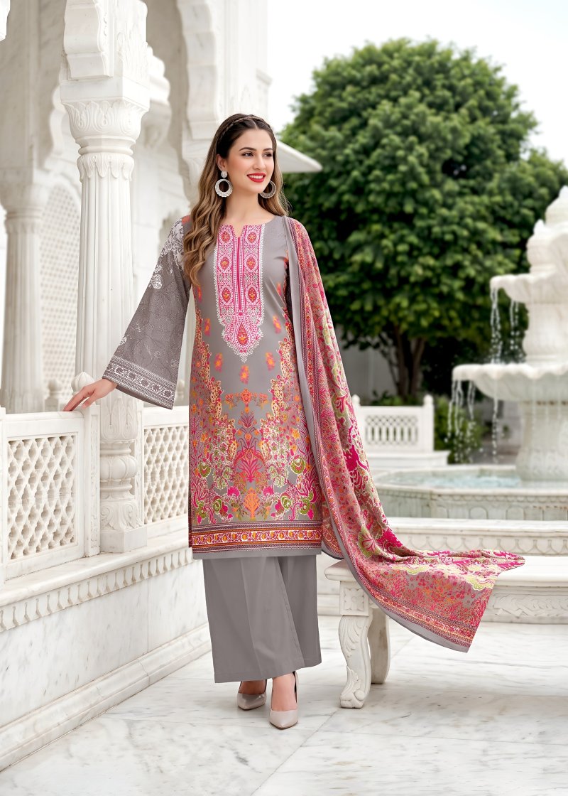 Nazakat By Kavya Kala Soft Cotton Printed Dress Material 